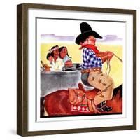 "Modern Indians and Dude,"August 14, 1937-William Bailey-Framed Premium Giclee Print