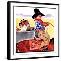 "Modern Indians and Dude,"August 14, 1937-William Bailey-Framed Premium Giclee Print