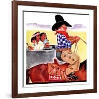 "Modern Indians and Dude,"August 14, 1937-William Bailey-Framed Giclee Print