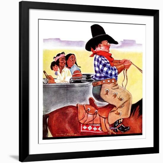 "Modern Indians and Dude,"August 14, 1937-William Bailey-Framed Giclee Print