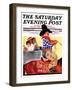 "Modern Indians and Dude," Saturday Evening Post Cover, August 14, 1937-William Bailey-Framed Premium Giclee Print