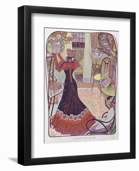 Modern Interior, 1900-Georges de Feure-Framed Giclee Print