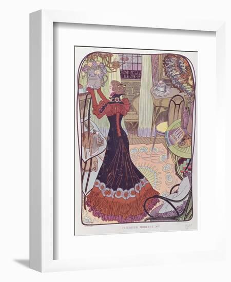 Modern Interior, 1900-Georges de Feure-Framed Giclee Print