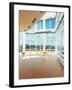 Modern Interior Overlooking a City-Digital Storm-Framed Photographic Print