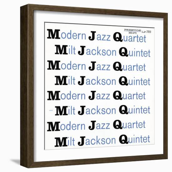 Modern Jazz Quartet and Milt Jackson Quintet - MJQ-null-Framed Art Print