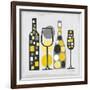 Modern Kitchen Square I Yellow-Michael Mullan-Framed Premium Giclee Print