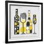 Modern Kitchen Square I Yellow-Michael Mullan-Framed Premium Giclee Print