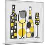 Modern Kitchen Square I Yellow-Michael Mullan-Mounted Premium Giclee Print