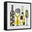 Modern Kitchen Square I Yellow-Michael Mullan-Framed Stretched Canvas