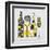 Modern Kitchen Square I Yellow-Michael Mullan-Framed Art Print