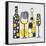 Modern Kitchen Square I Yellow-Michael Mullan-Framed Stretched Canvas