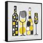 Modern Kitchen Square I Yellow-Michael Mullan-Framed Stretched Canvas