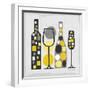 Modern Kitchen Square I Yellow-Michael Mullan-Framed Art Print