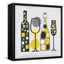 Modern Kitchen Square I Yellow-Michael Mullan-Framed Stretched Canvas