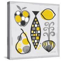 Modern Kitchen Square III Yellow-Michael Mullan-Stretched Canvas