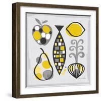 Modern Kitchen Square III Yellow-Michael Mullan-Framed Art Print