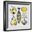 Modern Kitchen Square III Yellow-Michael Mullan-Framed Art Print