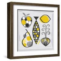 Modern Kitchen Square III Yellow-Michael Mullan-Framed Art Print