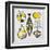 Modern Kitchen Square III Yellow-Michael Mullan-Framed Art Print