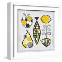 Modern Kitchen Square III Yellow-Michael Mullan-Framed Art Print