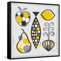 Modern Kitchen Square III Yellow-Michael Mullan-Framed Stretched Canvas