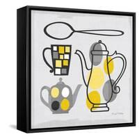 Modern Kitchen Square IV Yellow-Michael Mullan-Framed Stretched Canvas