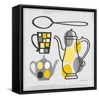 Modern Kitchen Square IV Yellow-Michael Mullan-Framed Stretched Canvas