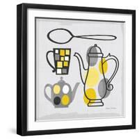 Modern Kitchen Square IV Yellow-Michael Mullan-Framed Art Print