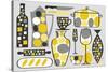 Modern Kitchen V Yellow-Michael Mullan-Stretched Canvas