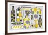 Modern Kitchen V Yellow-Michael Mullan-Framed Art Print