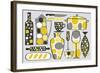 Modern Kitchen V Yellow-Michael Mullan-Framed Art Print