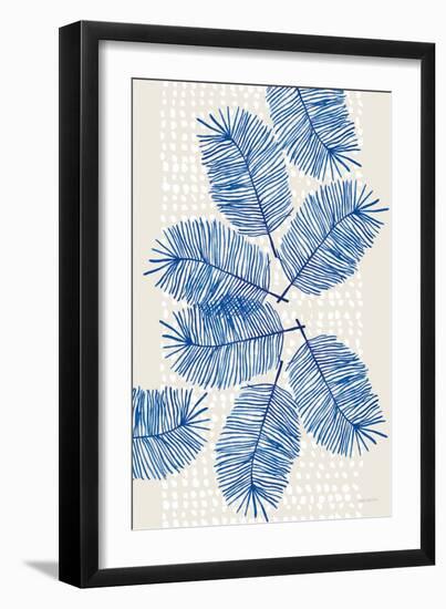 Modern Leaves I-Mercedes Lopez Charro-Framed Art Print