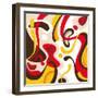 Modern Liquid Abstraction. Vector Illustration.-Radoman Durkovic-Framed Art Print