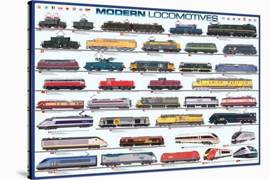 Modern Locomotives-null-Stretched Canvas