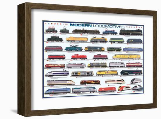 Modern Locomotives-null-Framed Art Print