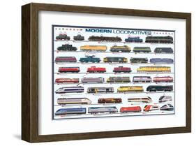 Modern Locomotives-null-Framed Art Print