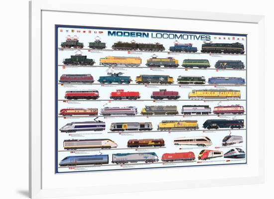 Modern Locomotives-null-Framed Art Print