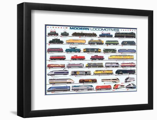 Modern Locomotives-null-Framed Art Print