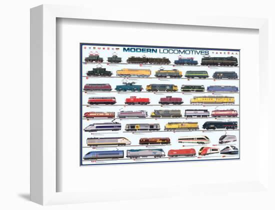 Modern Locomotives-null-Framed Art Print