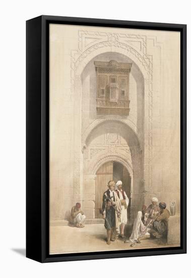 Modern Mansion, Showing the Arabesque Architecture of Cairo, from 'Egypt and Nubia', Vol.3-David Roberts-Framed Stretched Canvas