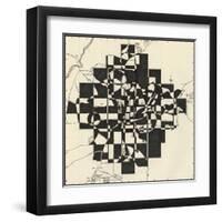 Modern Map of Atlanta-Nikki Galapon-Framed Art Print