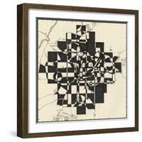 Modern Map of Atlanta-Nikki Galapon-Framed Art Print