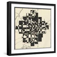 Modern Map of Atlanta-Nikki Galapon-Framed Art Print