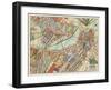 Modern Map of Boston-Nikki Galapon-Framed Art Print