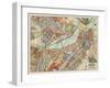 Modern Map of Boston-Nikki Galapon-Framed Art Print