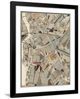 Modern Map of Brooklyn-Nikki Galapon-Framed Art Print