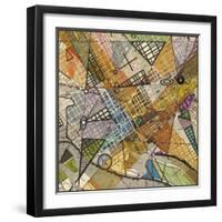 Modern Map of D.C.-Nikki Galapon-Framed Art Print