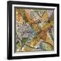 Modern Map of D.C.-Nikki Galapon-Framed Art Print