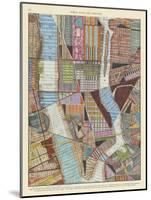 Modern Map of New York II-Nikki Galapon-Mounted Art Print