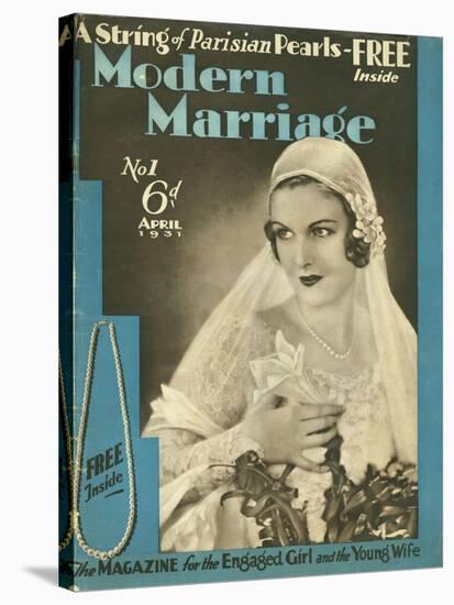 Modern Marriage, Weddings Marriages Brides First Issue Magazine, UK, 1931-null-Stretched Canvas